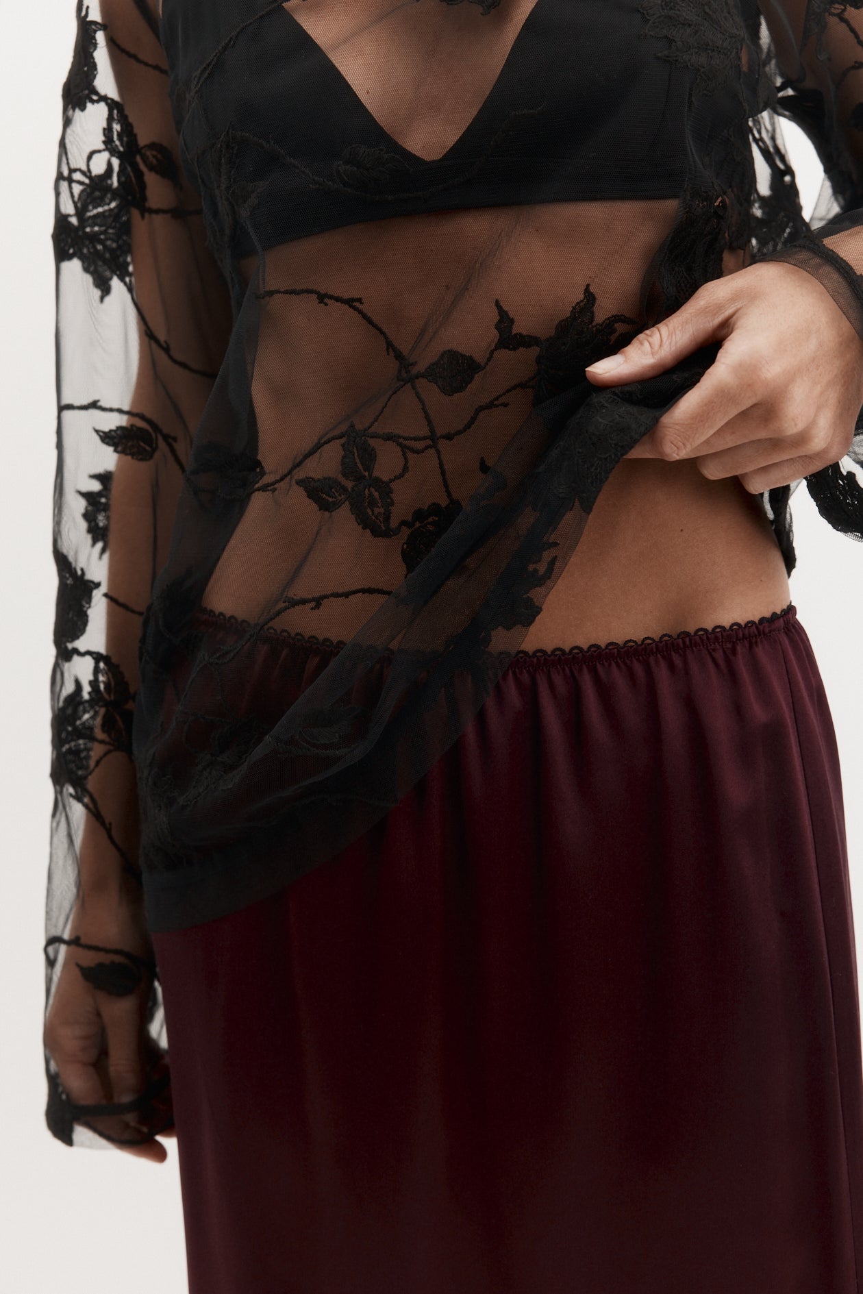 Harris Tapper Camilla Skirt // Cassis