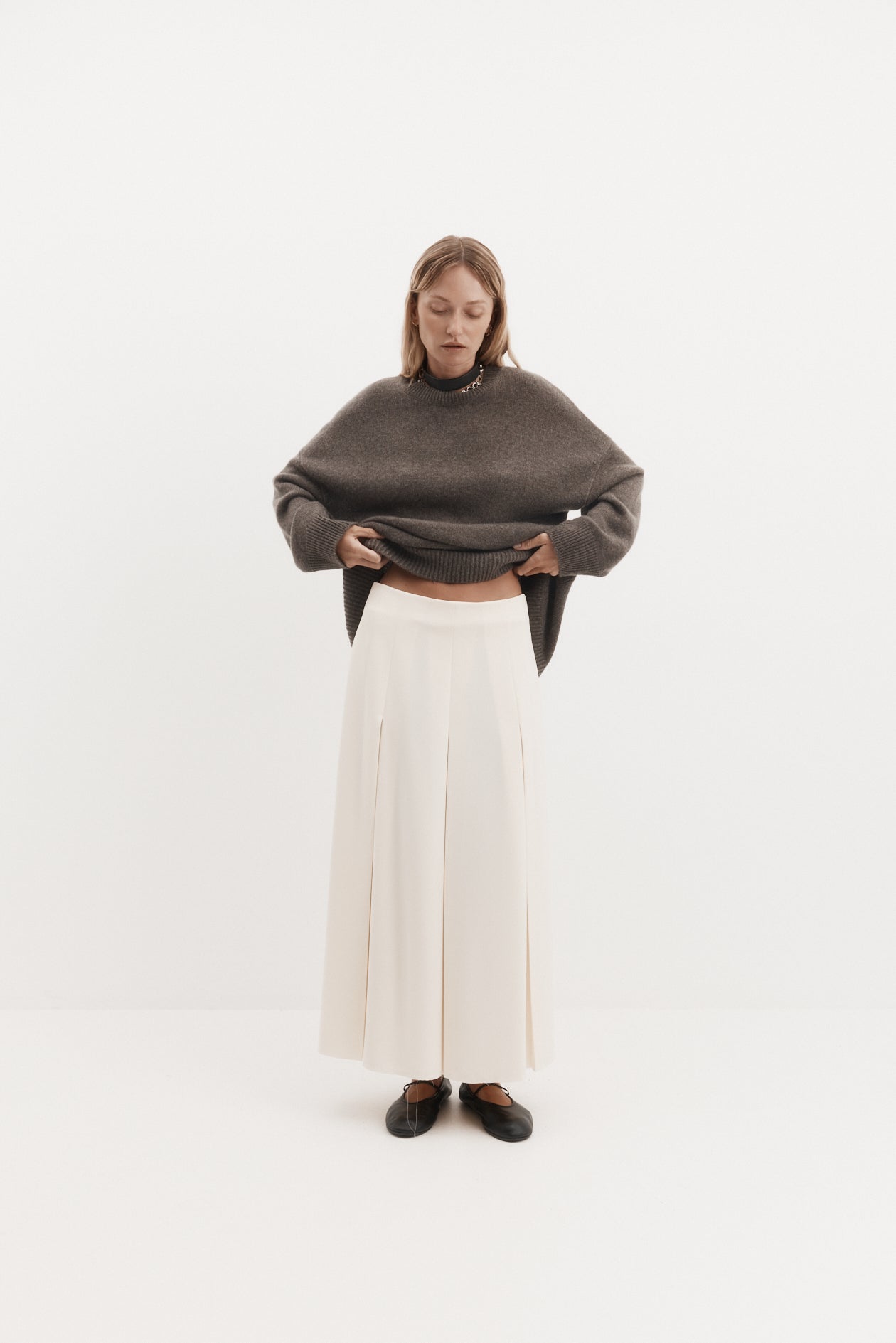 Harris Tapper Ava Skirt // Bone