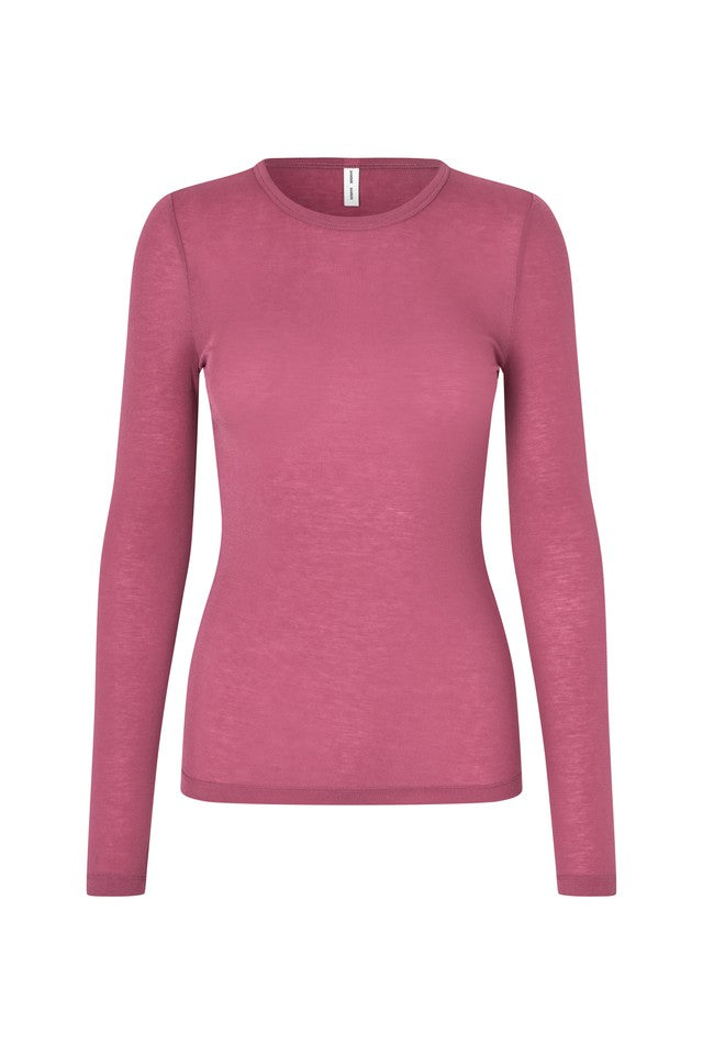Samsøe Samsøe Sadou T-Shirt LS // Red Violet