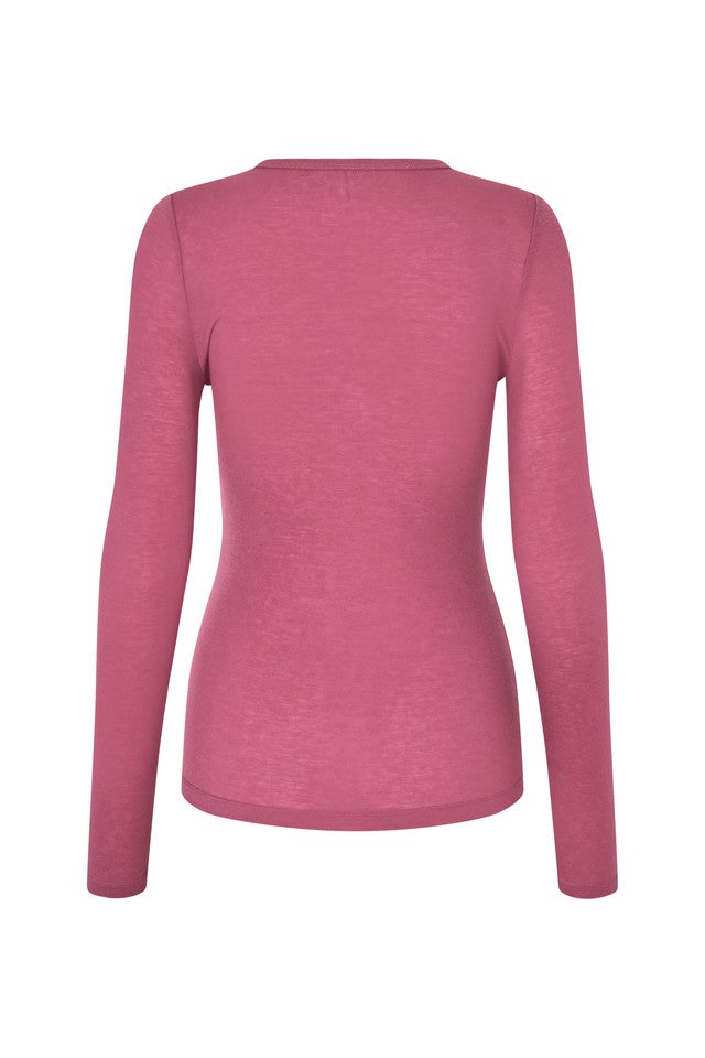 Samsøe Samsøe Sadou T-Shirt LS // Red Violet