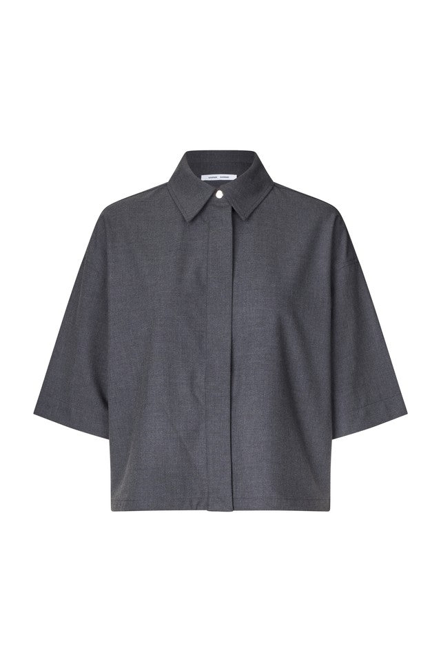 Samsøe Samsøe Salulu S/S Shirt // Ombre Blue