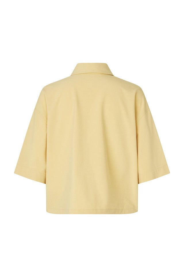 Samsøe Samsøe Salulu S/S Shirt // Straw