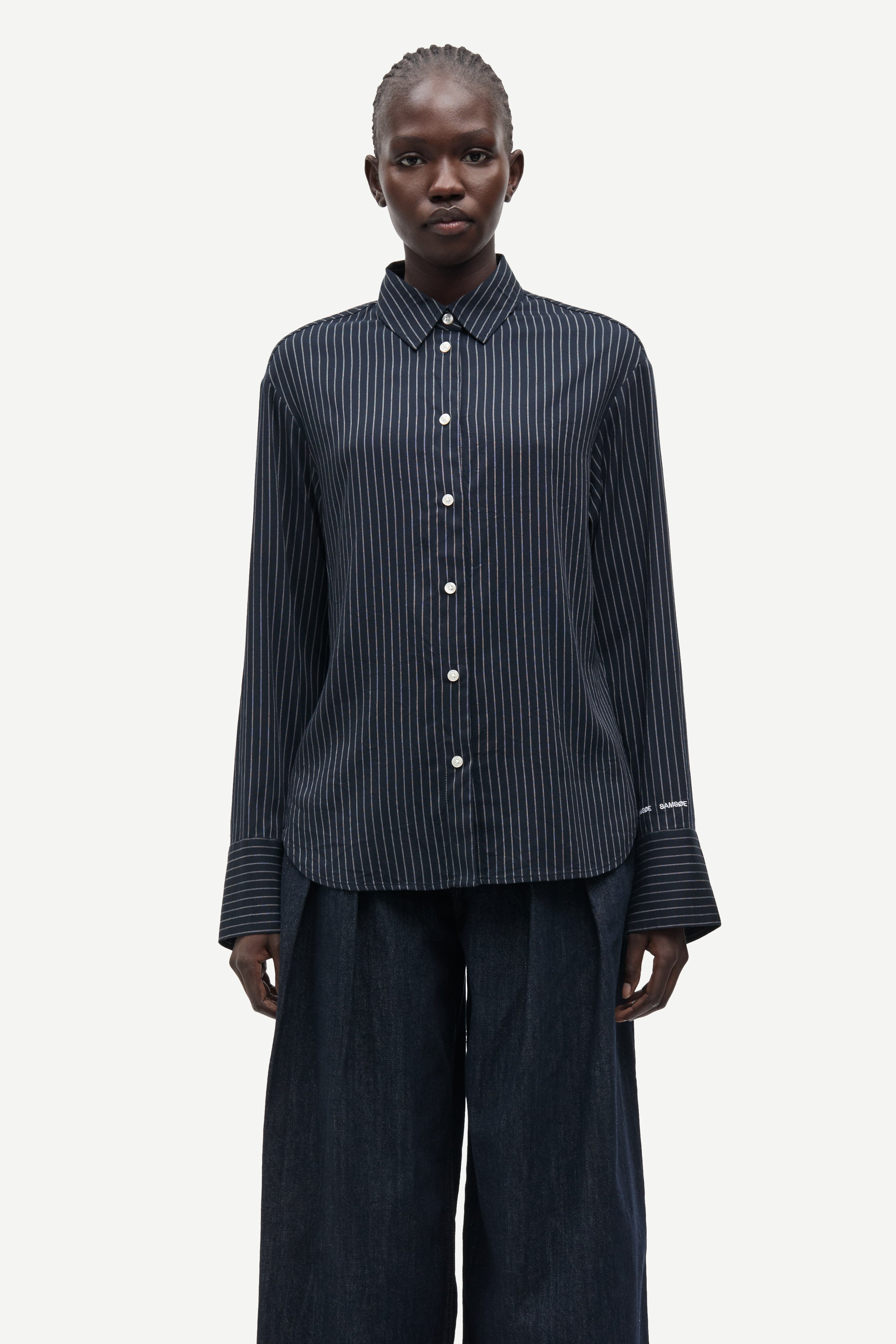 Samsøe Samsøe Saryanna Shirt // Salute Pinstripe