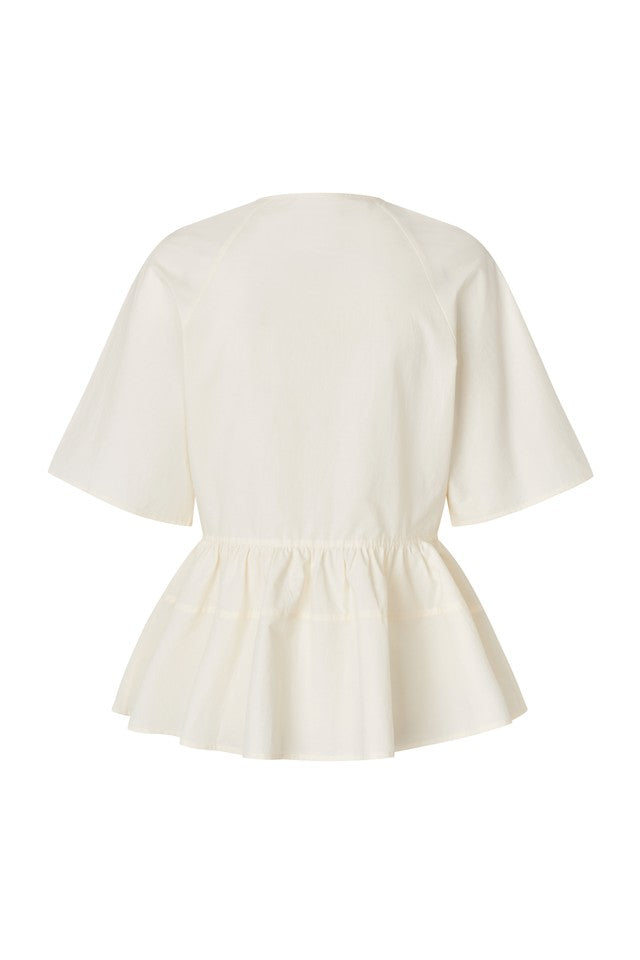 Samsøe Samsøe Satoman S/S Top // Egret