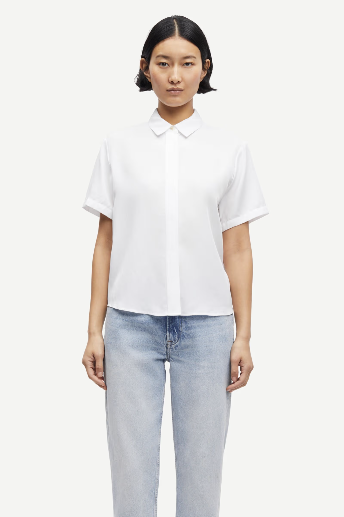 Samsøe Samsøe Mina S/S Shirt // White