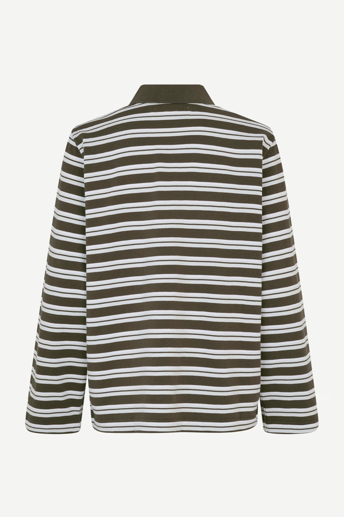 Samsøe Samsøe Sadover LS Polo // Turkish Coffee Stripe
