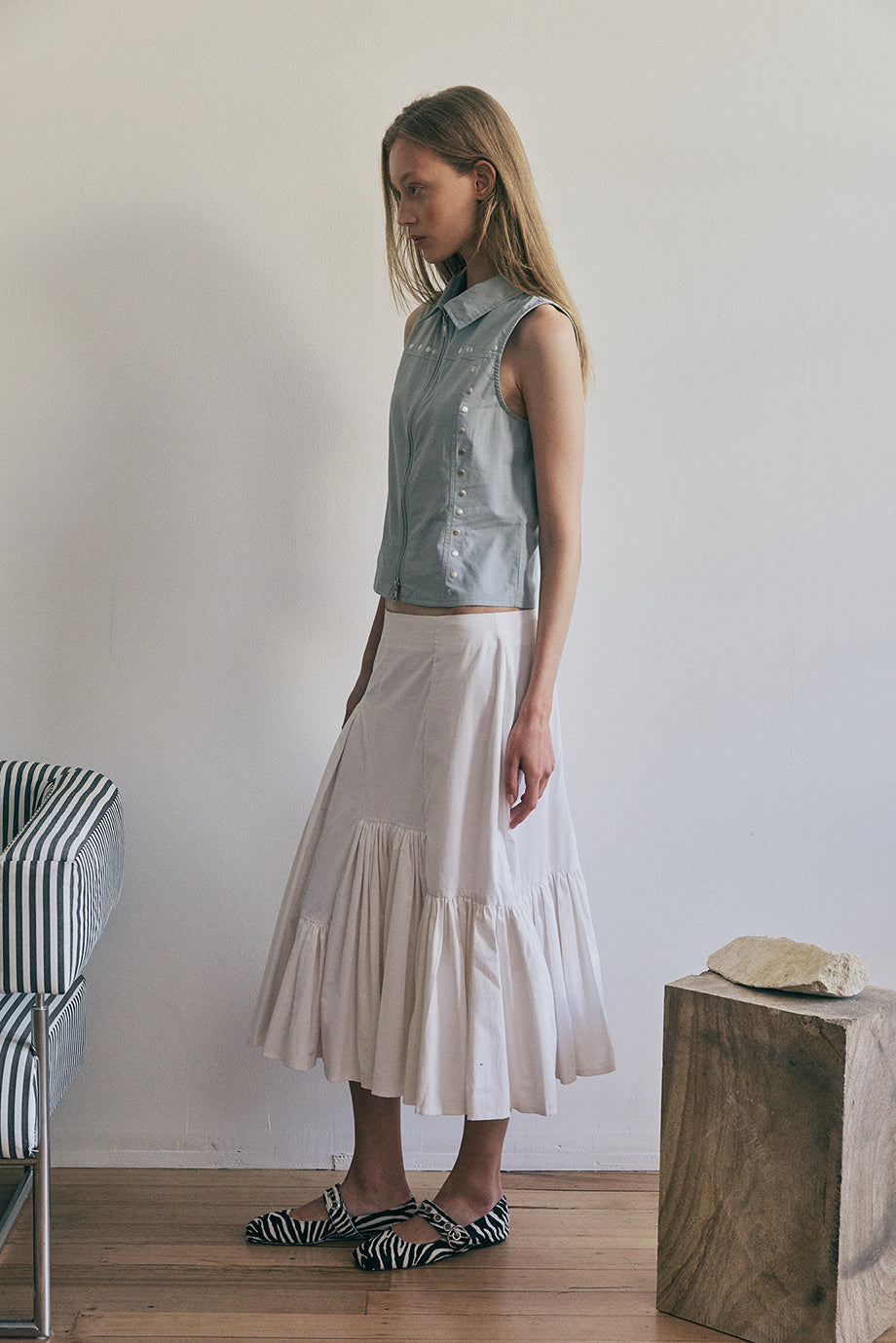 Muse Sela Shirt // Light Steel