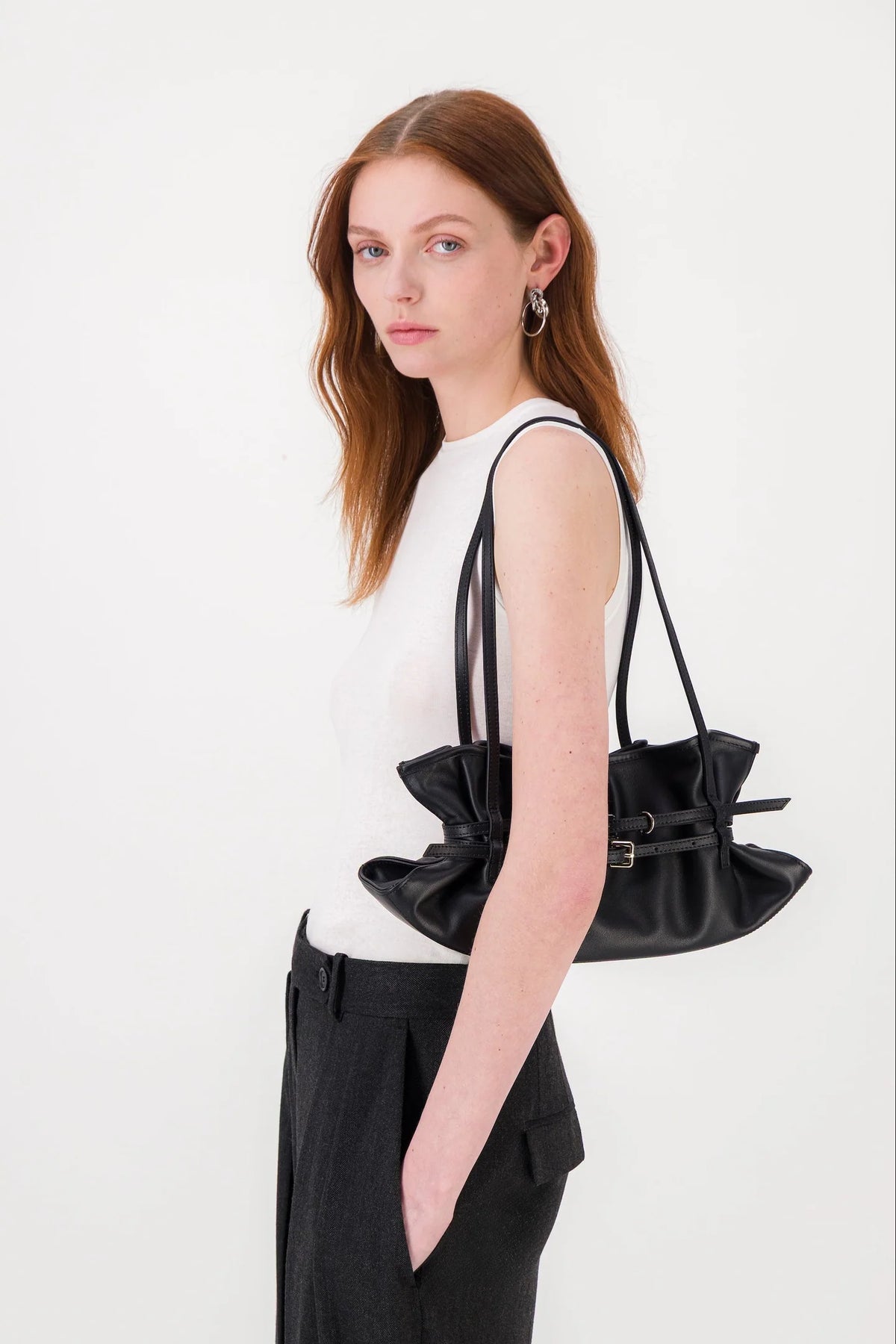 Justine Clenquet Sidney Evening Bag // Black
