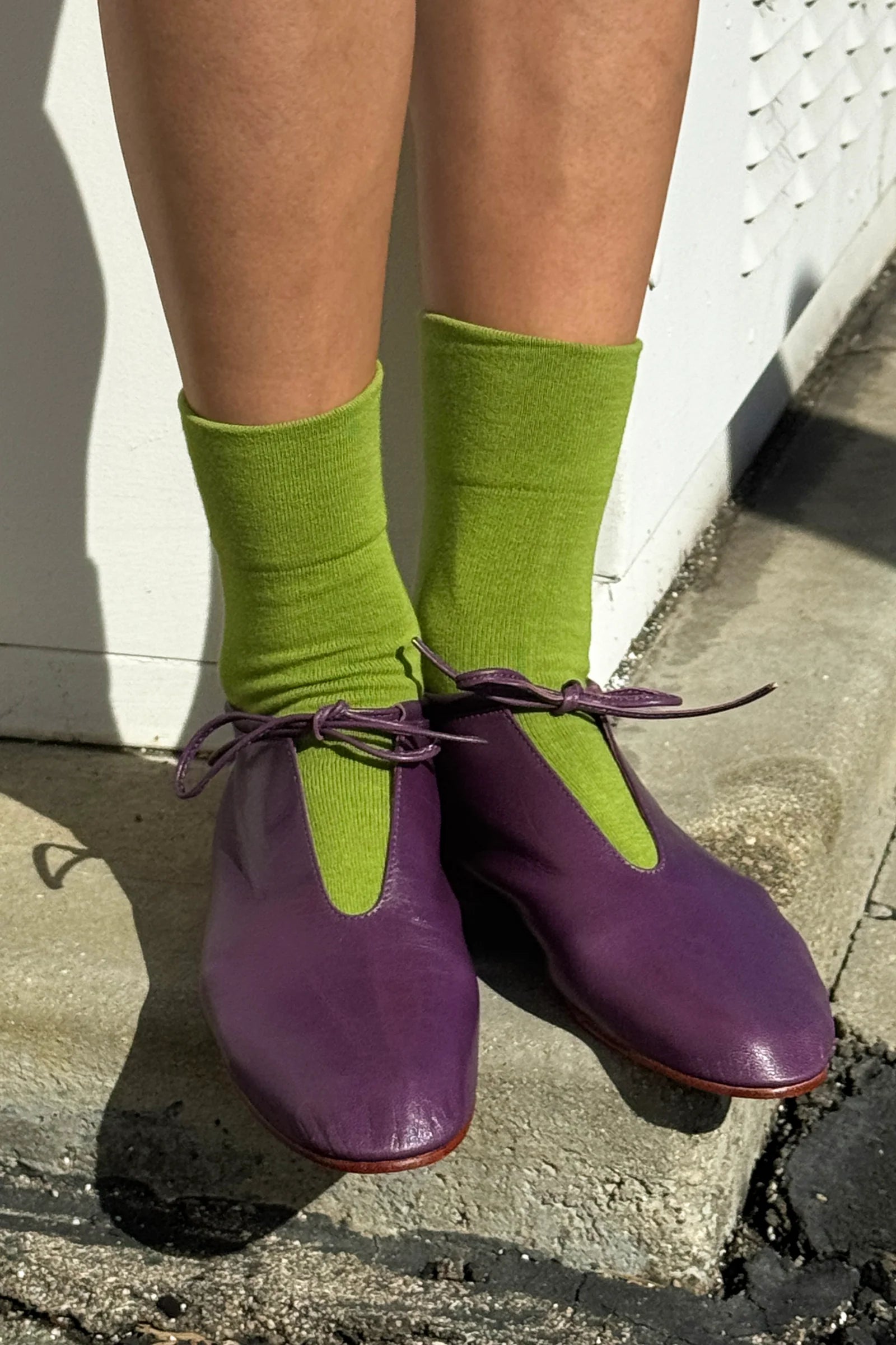 Le Bon Shoppe Sneaker Socks // Matcha