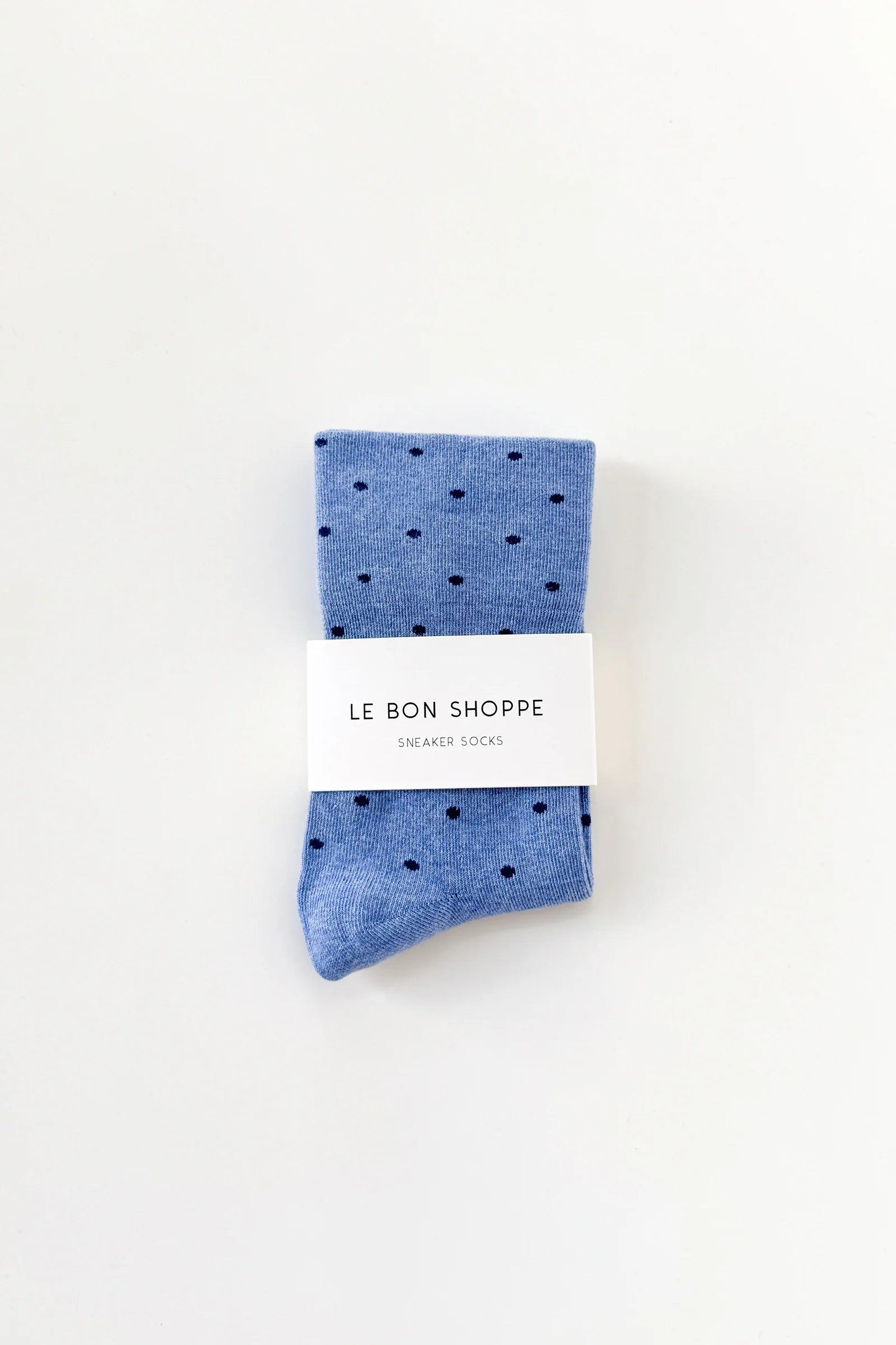 Le Bon Shoppe Sneaker Socks Polka Dot // Blue, Navy