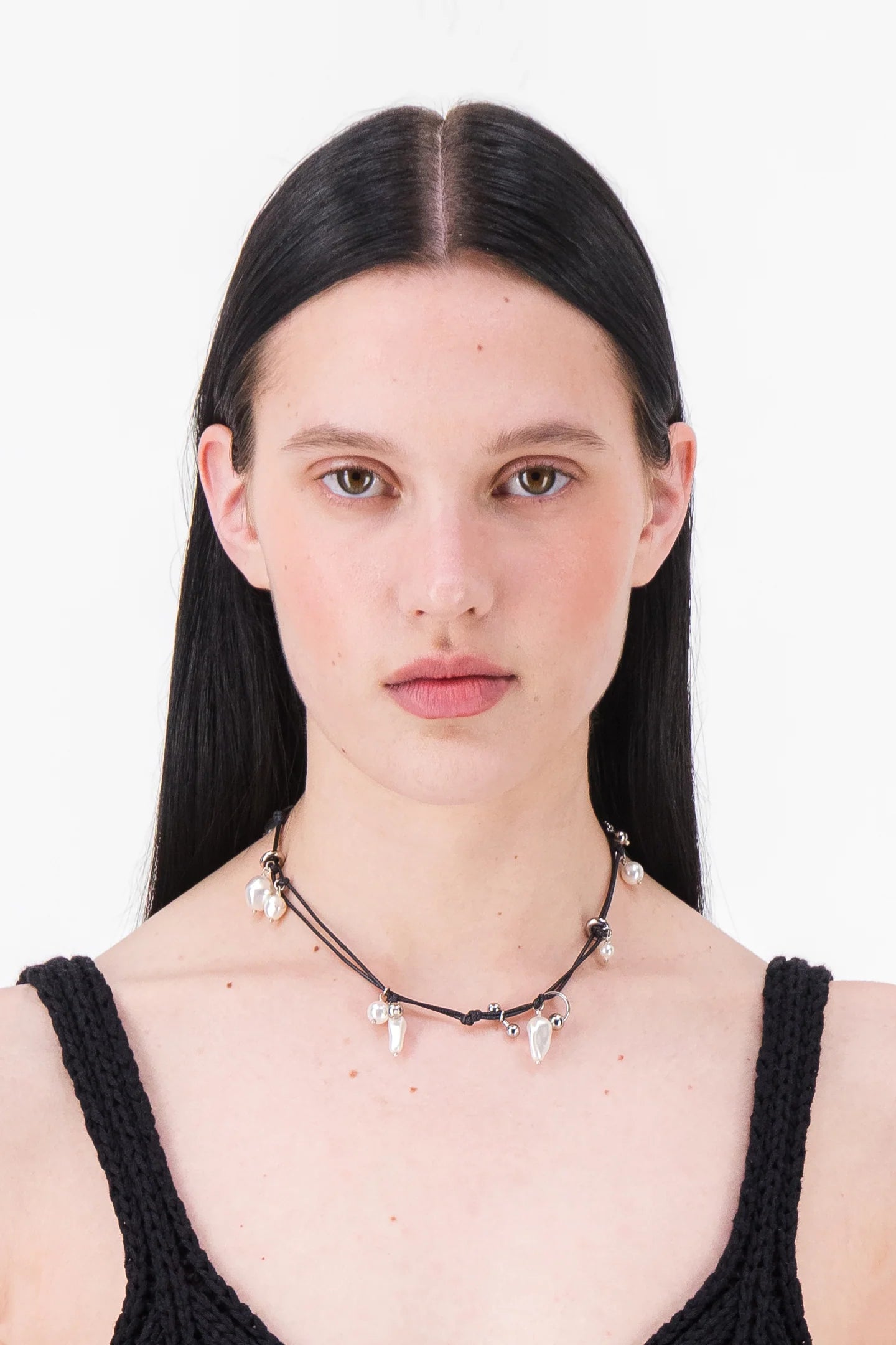 Justine Clenquet Stella Necklace // Black
