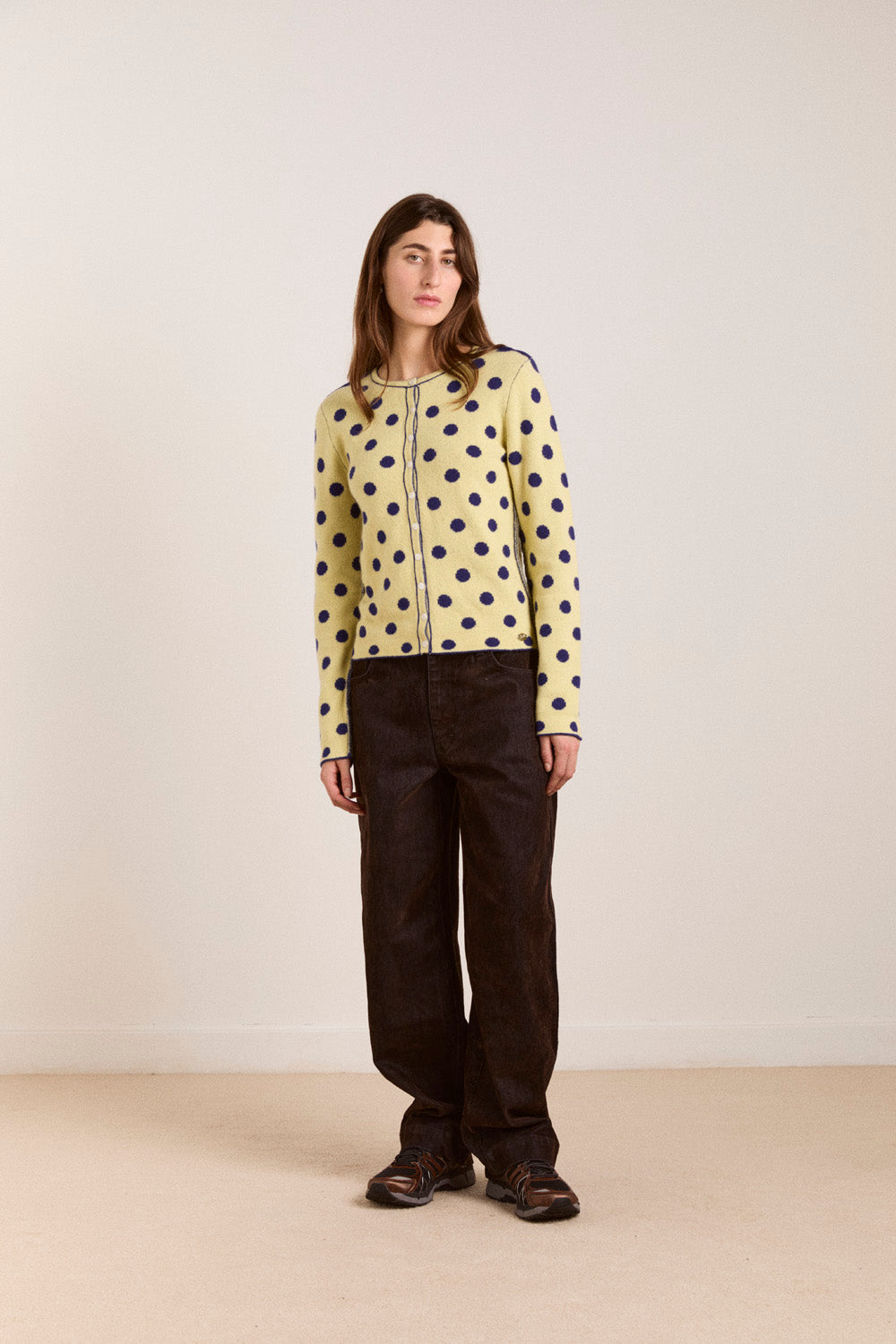 Damson Madder Tabitha Reversible Cardigan // Spot