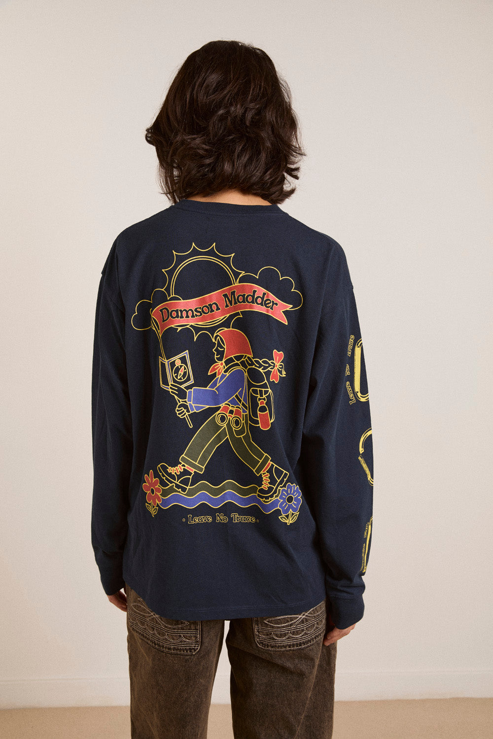 Damson Madder The Rambler L/S Tee // Navy