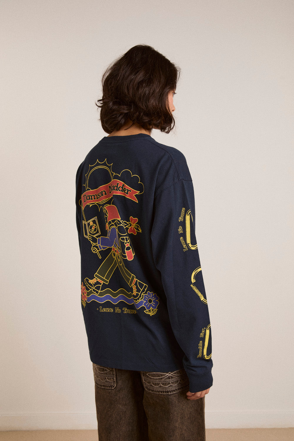 Damson Madder The Rambler L/S Tee // Navy
