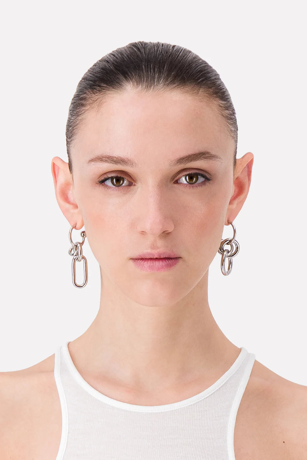 Justine Clenquet Troy Earrings // Silver