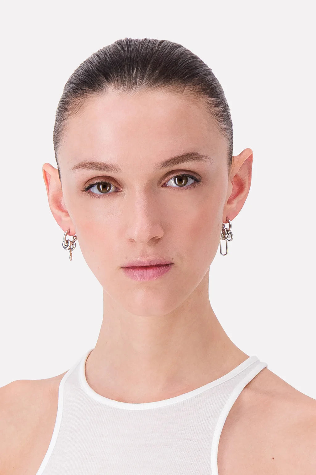 Justine Clenquet Troy Small Earrings // Silver