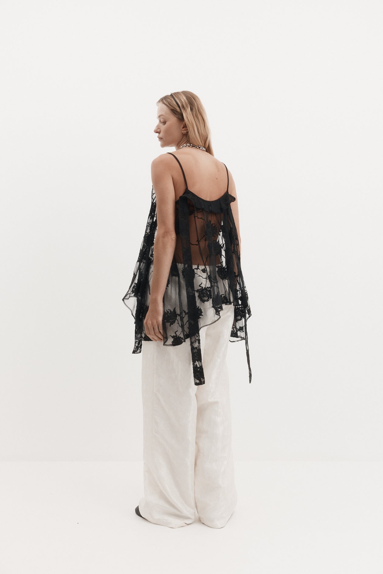 Harris Tapper Drew Trouser // Ivory Rose