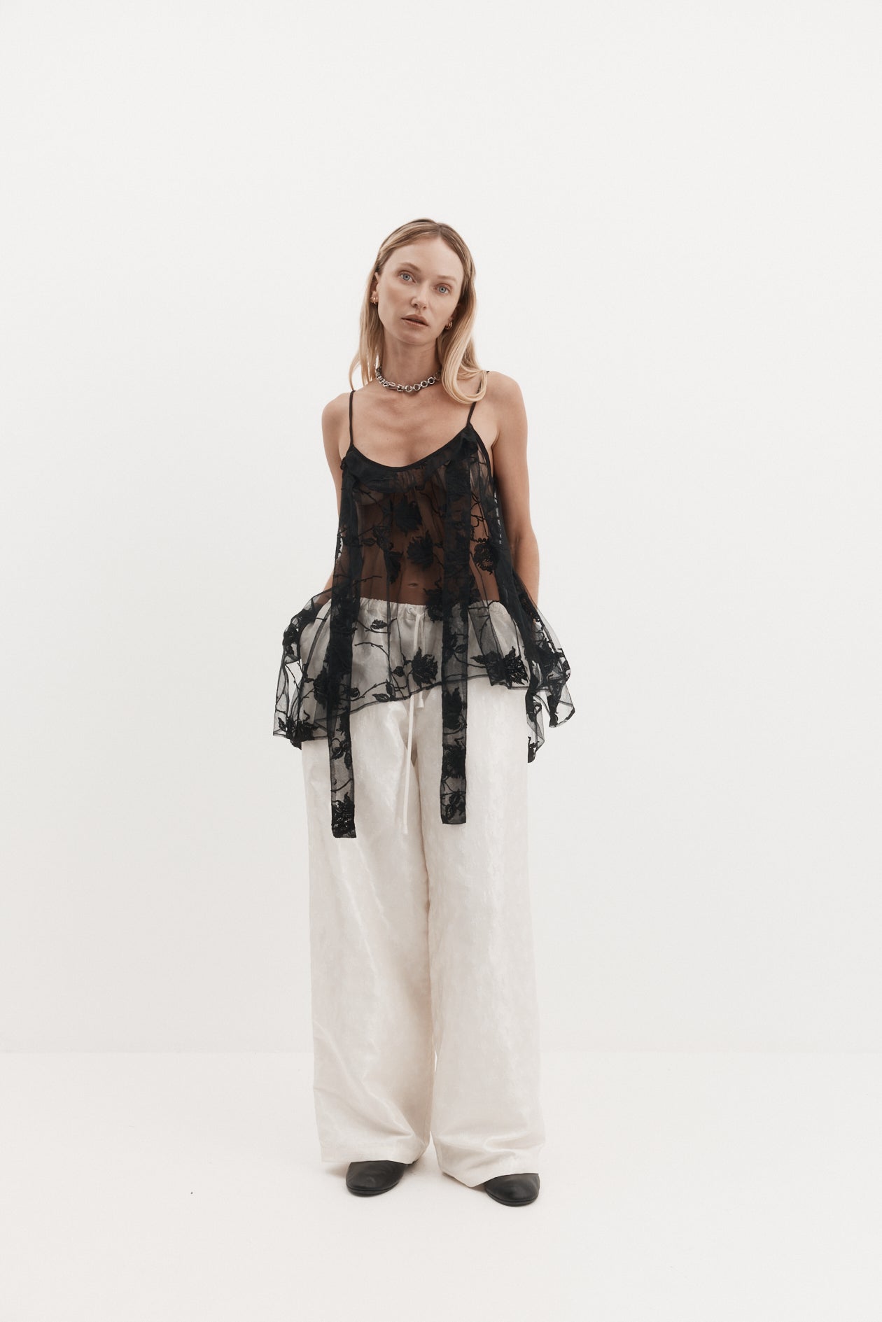 Harris Tapper Drew Trouser // Ivory Rose