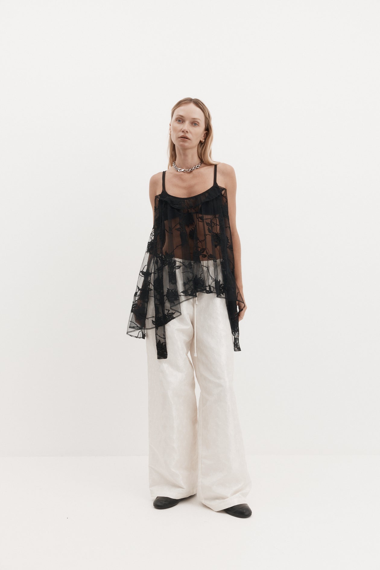 Harris Tapper Drew Trouser // Ivory Rose