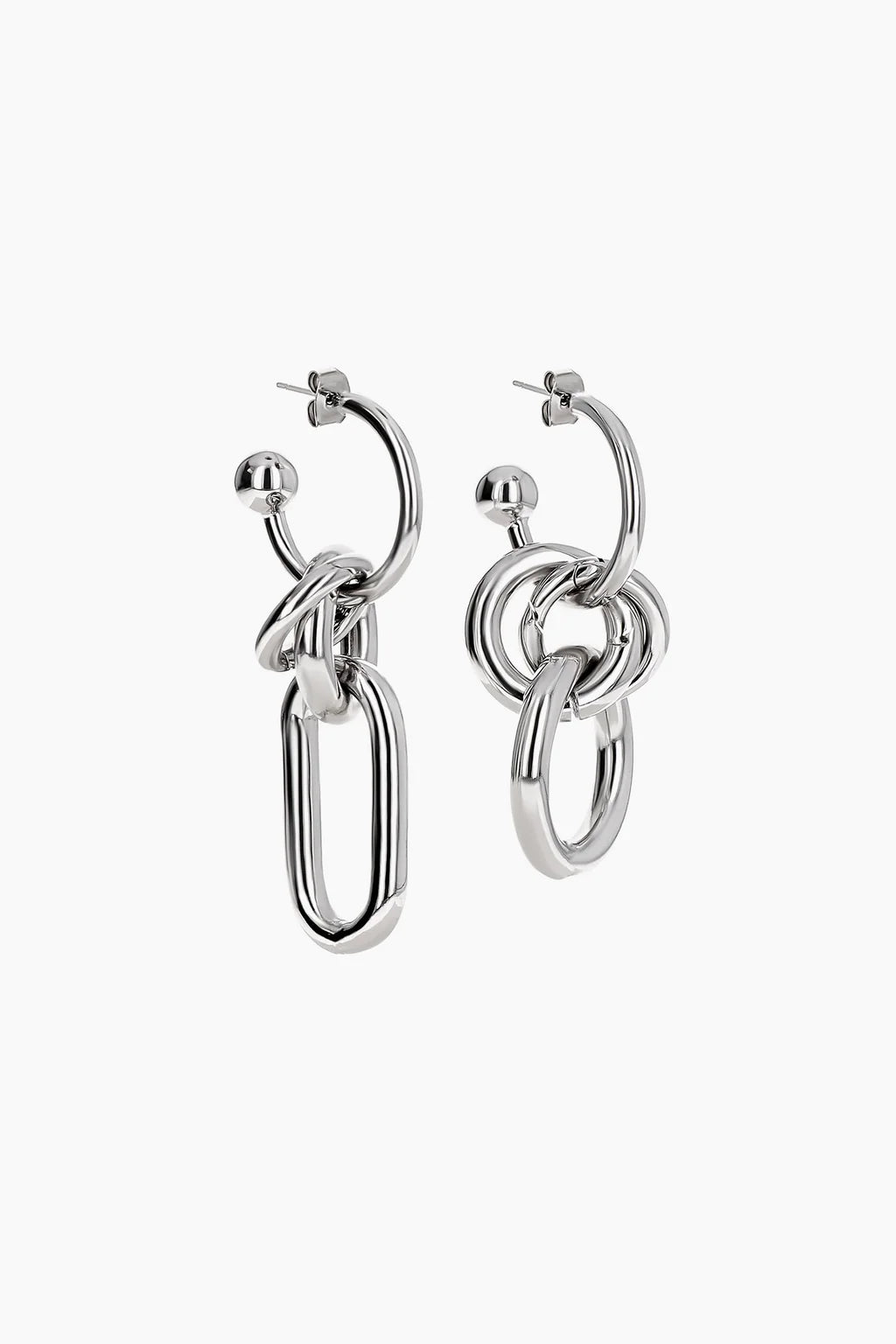 Justine Clenquet Troy Earrings // Silver