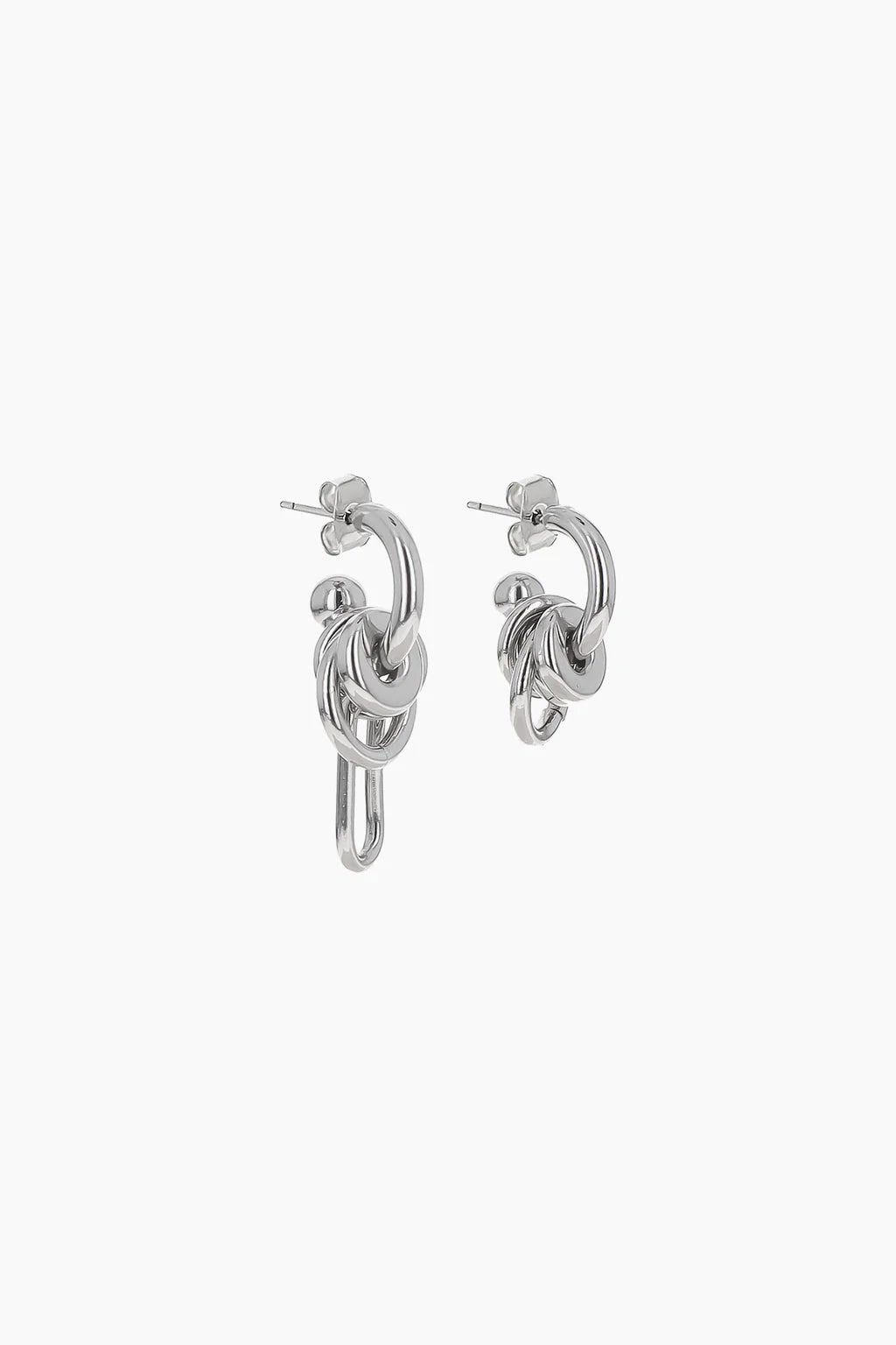 Justine Clenquet Troy Small Earrings // Silver
