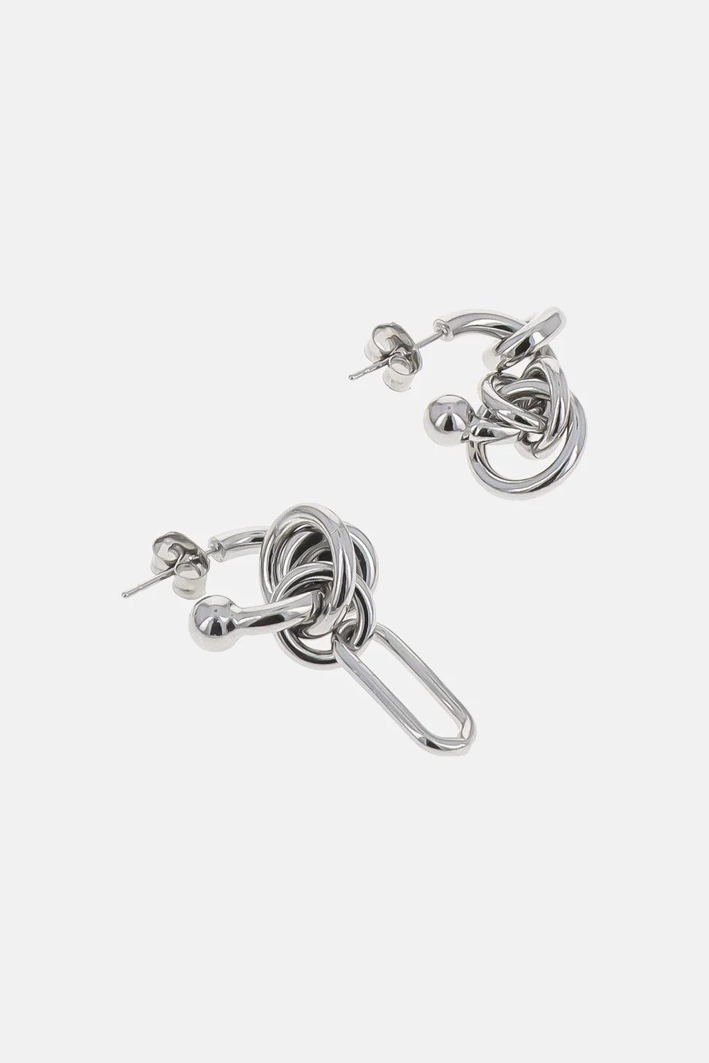 Justine Clenquet Troy Small Earrings // Silver