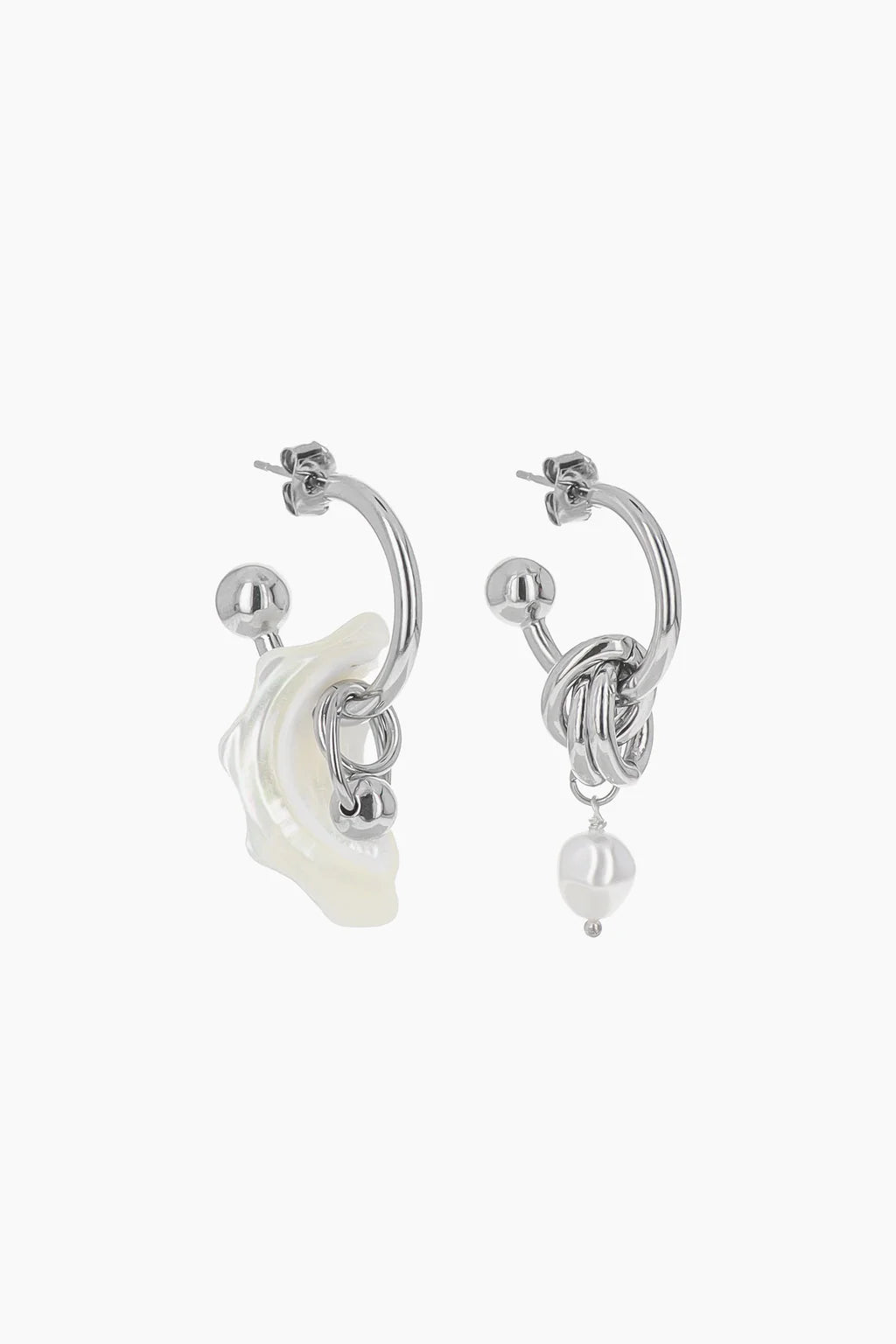 Justine Clenquet Tyler Earrings // Silver