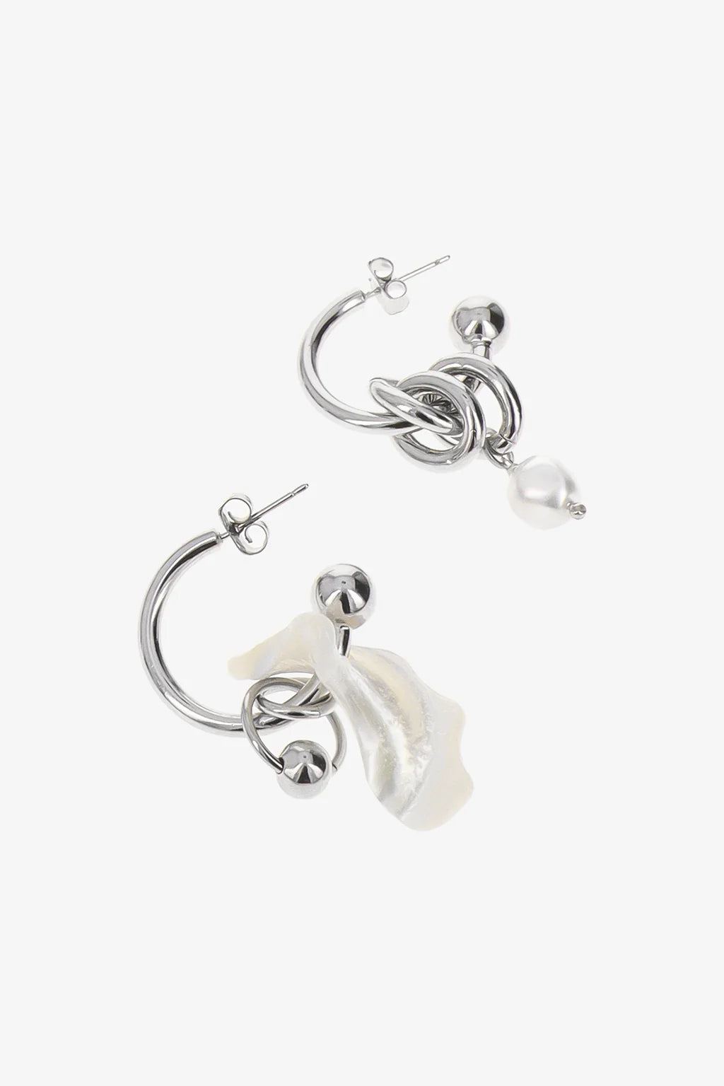 Justine Clenquet Tyler Earrings // Silver