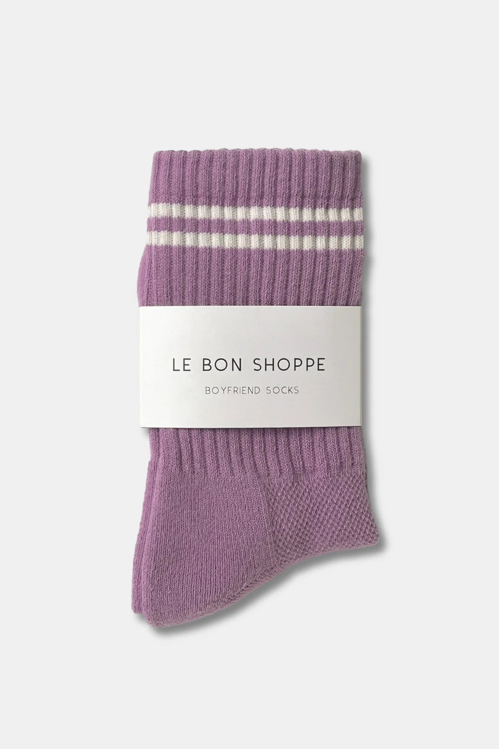 Le Bon Shoppe Boyfriend Socks // Grape