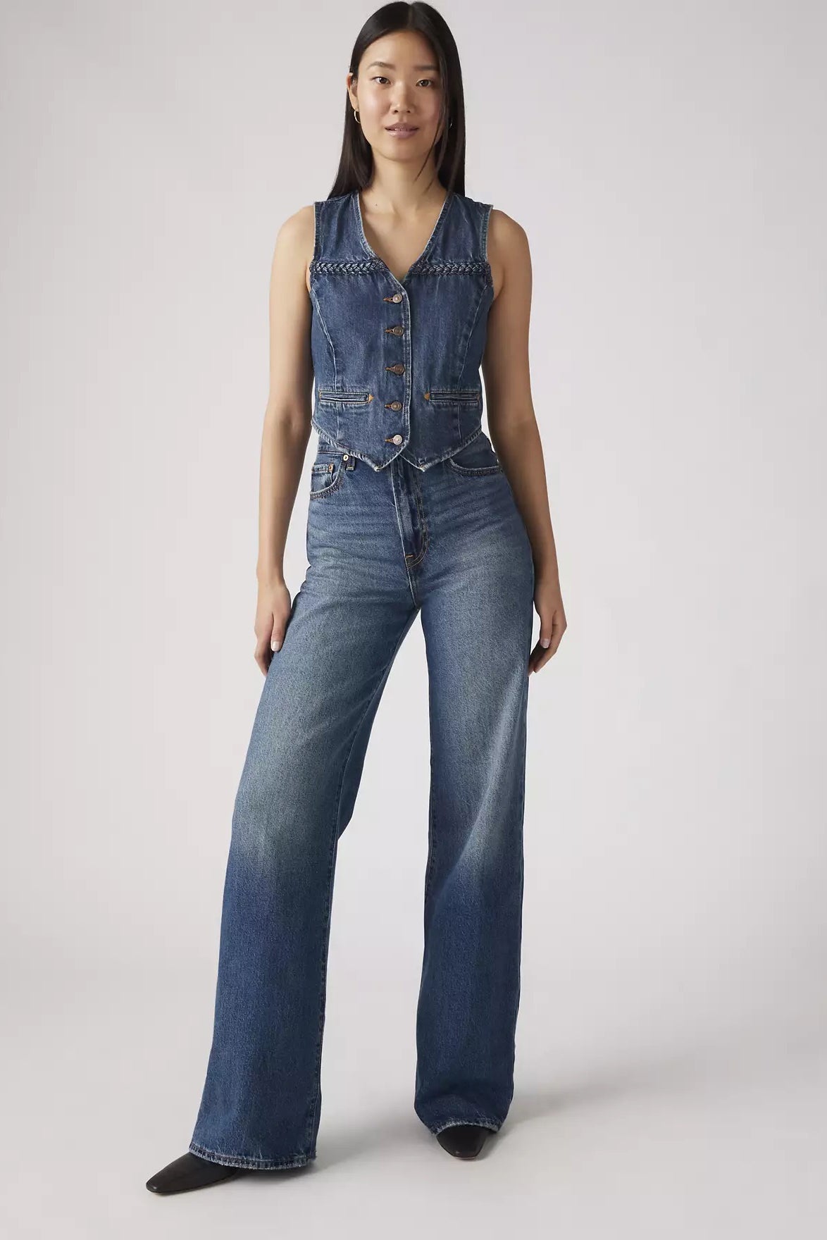 Levi's Ribcage Wide-Leg Jeans // Polar Perimeter