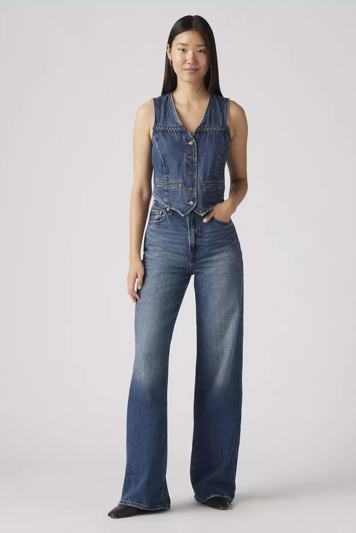 Levi's Ribcage Wide-Leg Jeans // Polar Perimeter
