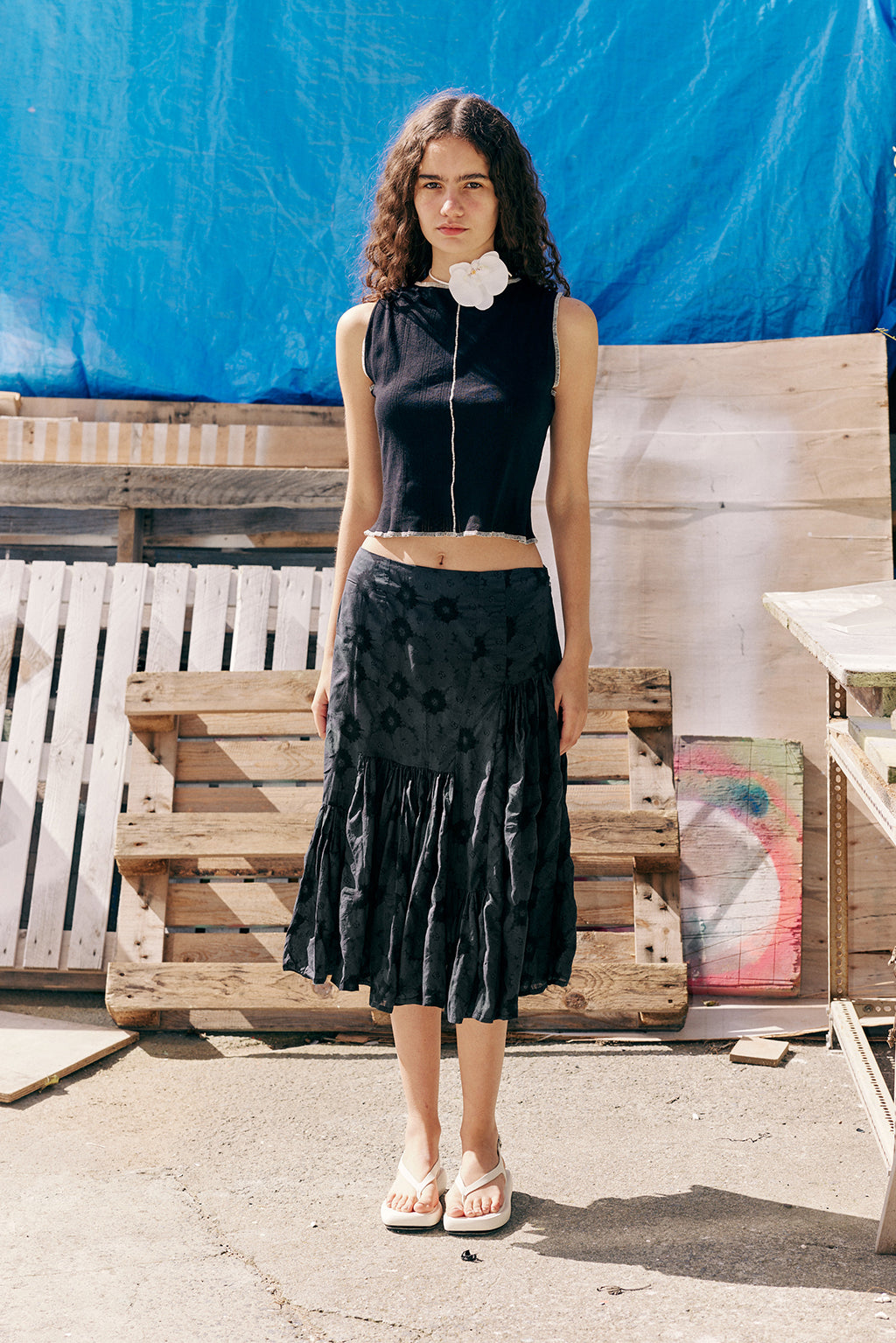 Muse Noma Skirt // Black Floral