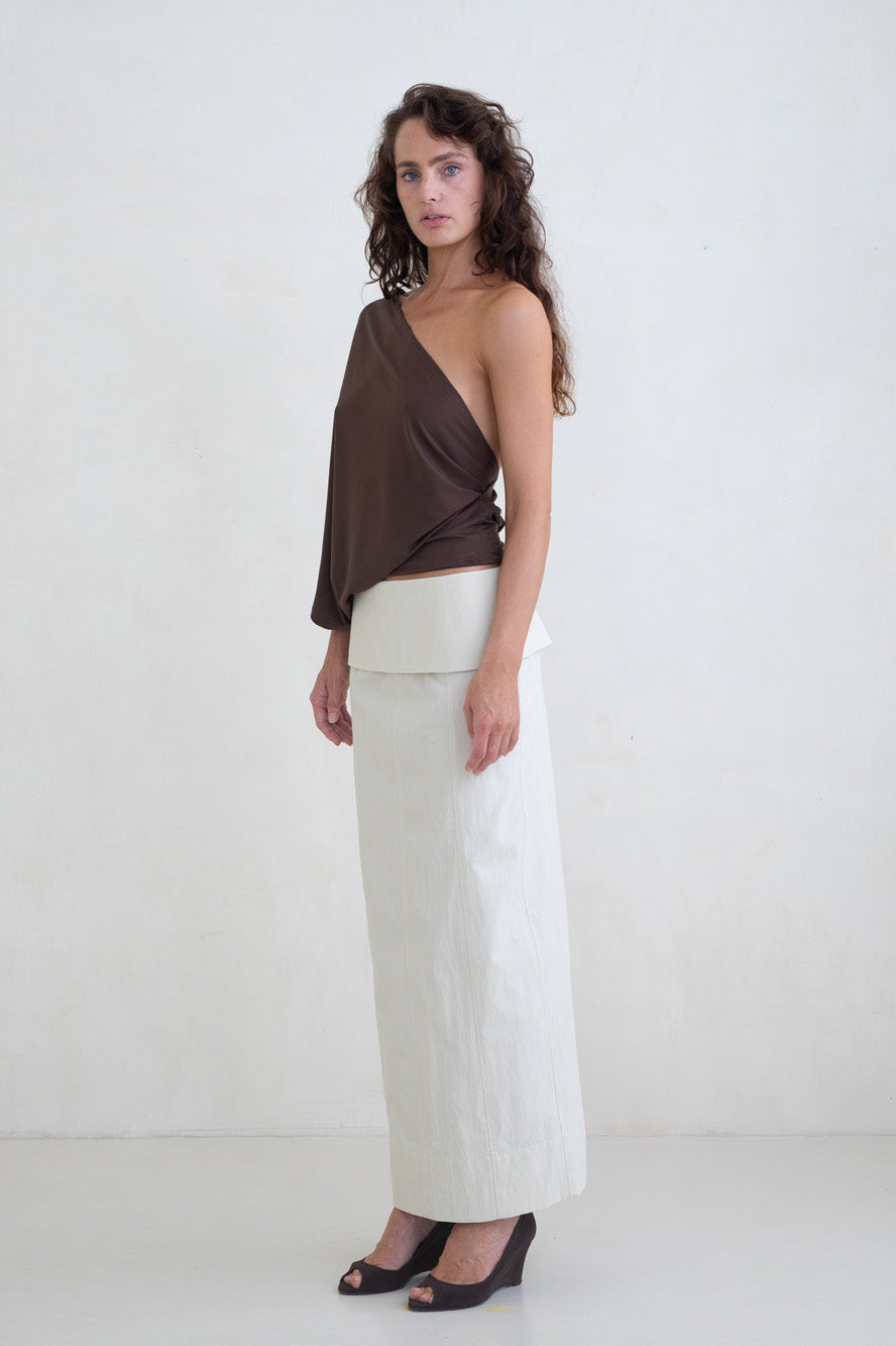 Belle Anna Arden Top // Brown