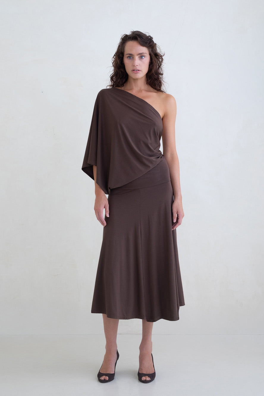 Belle Anna Arden Dress // Brown