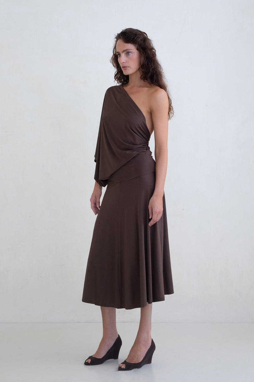 Belle Anna Arden Dress // Brown