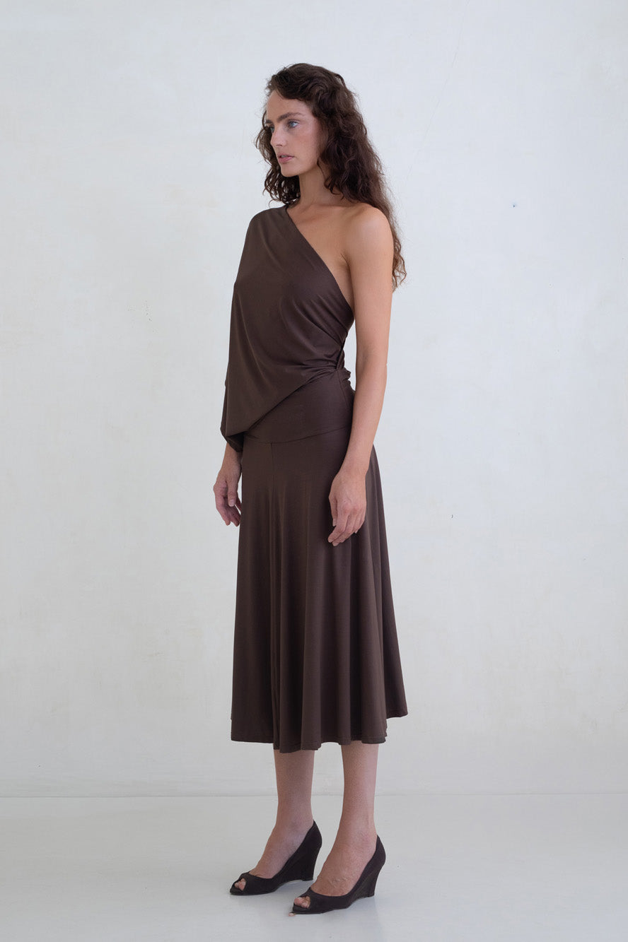 Belle Anna Arden Dress // Brown