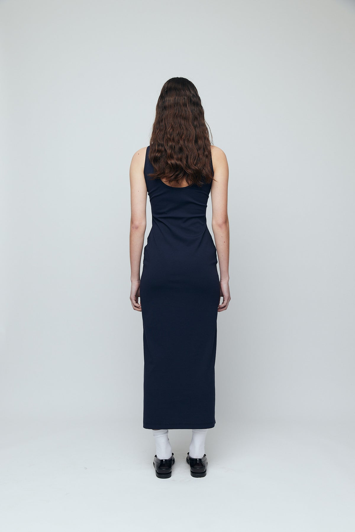 Wynn Hamlyn Rib Maxi Dress // Navy