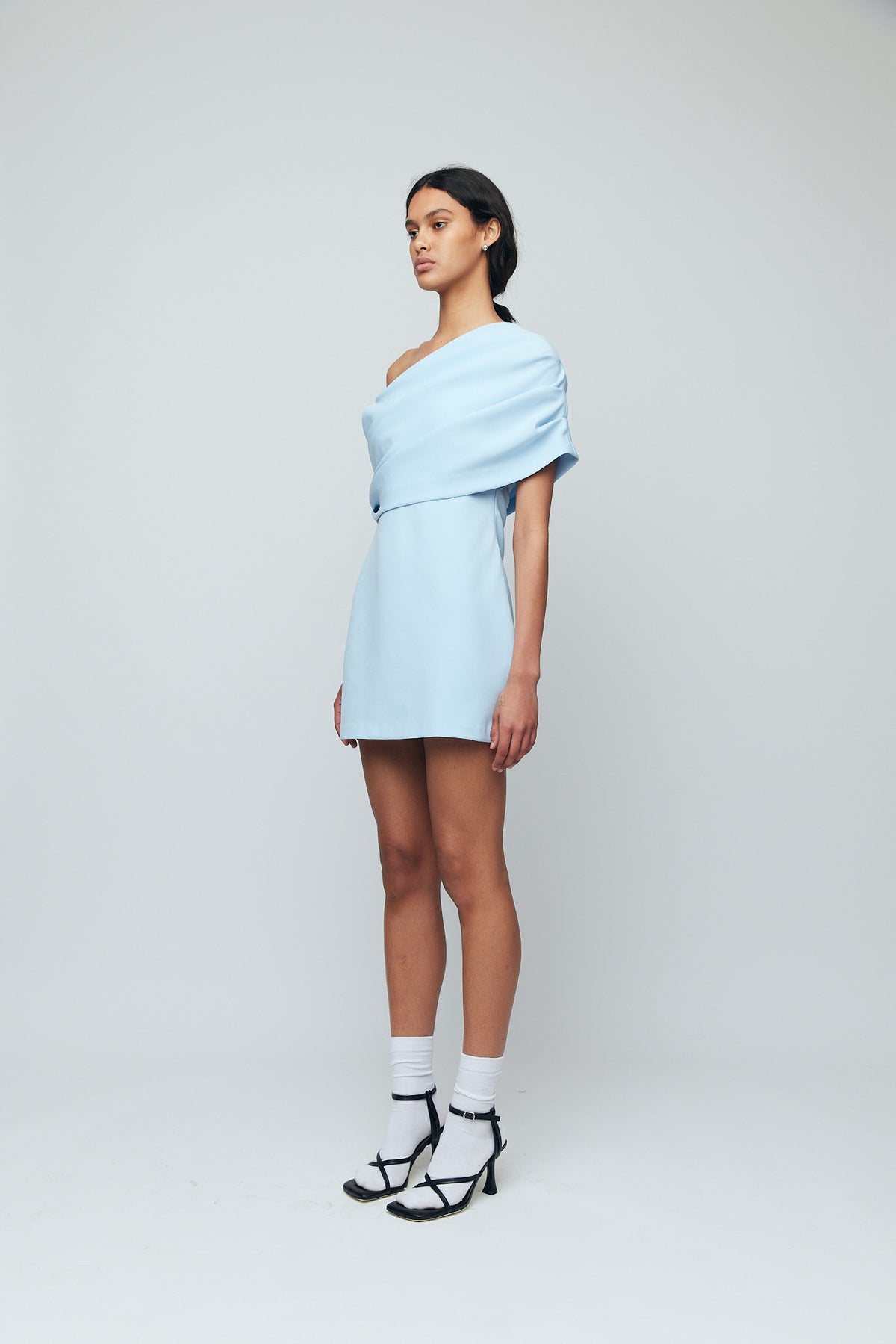 Wynn Hamlyn Chloe Mini Dress // Icy Blue