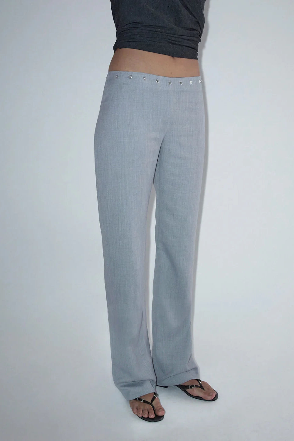Paloma Wool Dain Snaps Trouser // Light  Grey