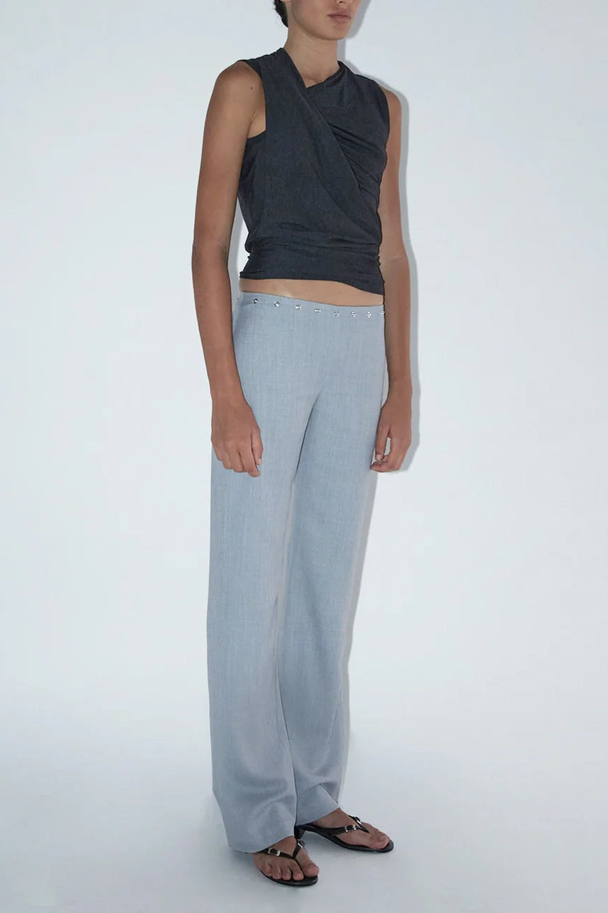 Paloma Wool Dain Snaps Trouser // Light  Grey
