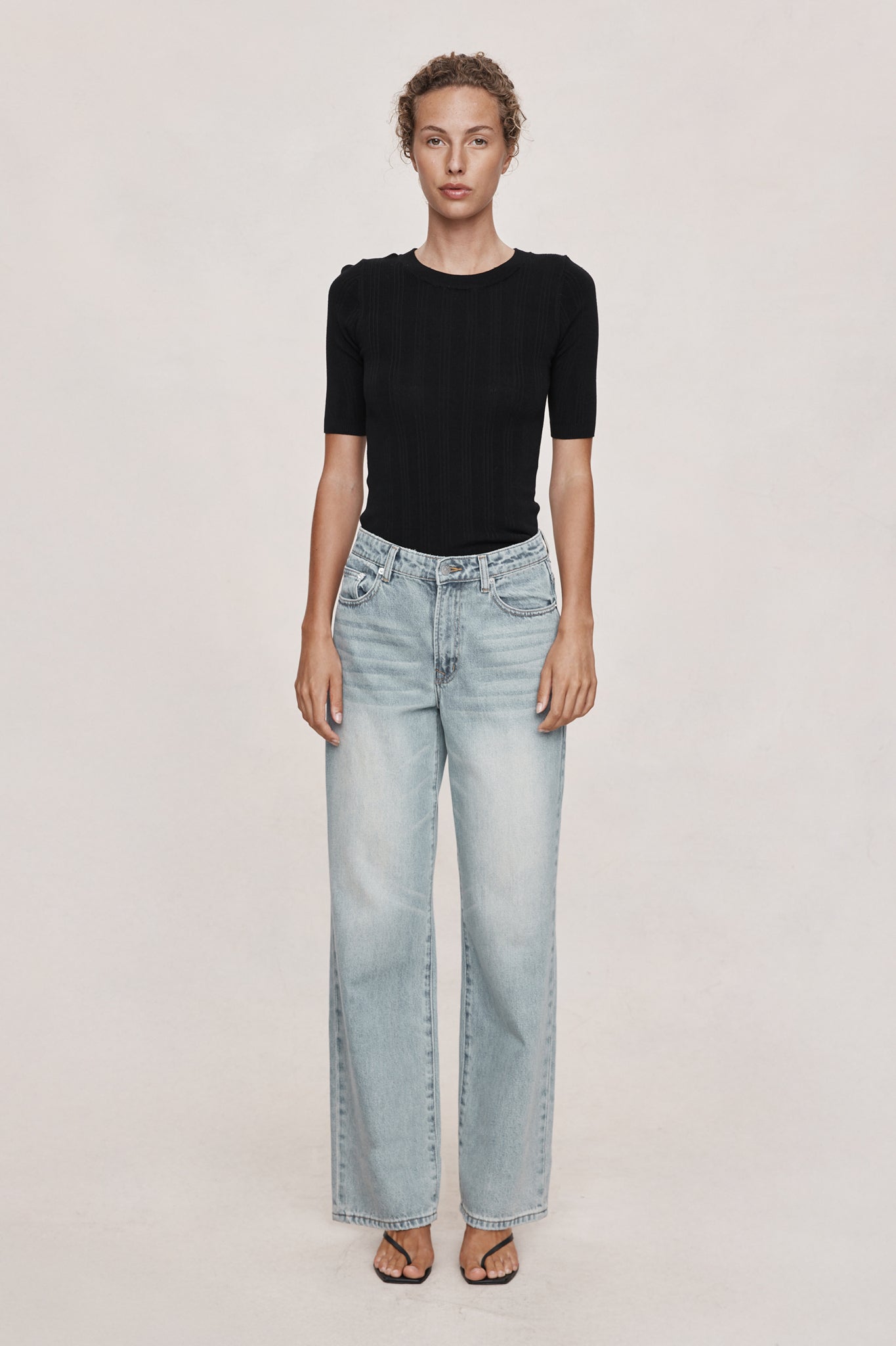 Marle Wide Leg Jean // Faded Blue