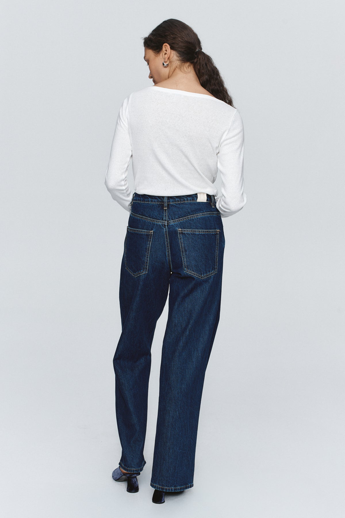 Marle Wide Leg Jean // Washed Indigo