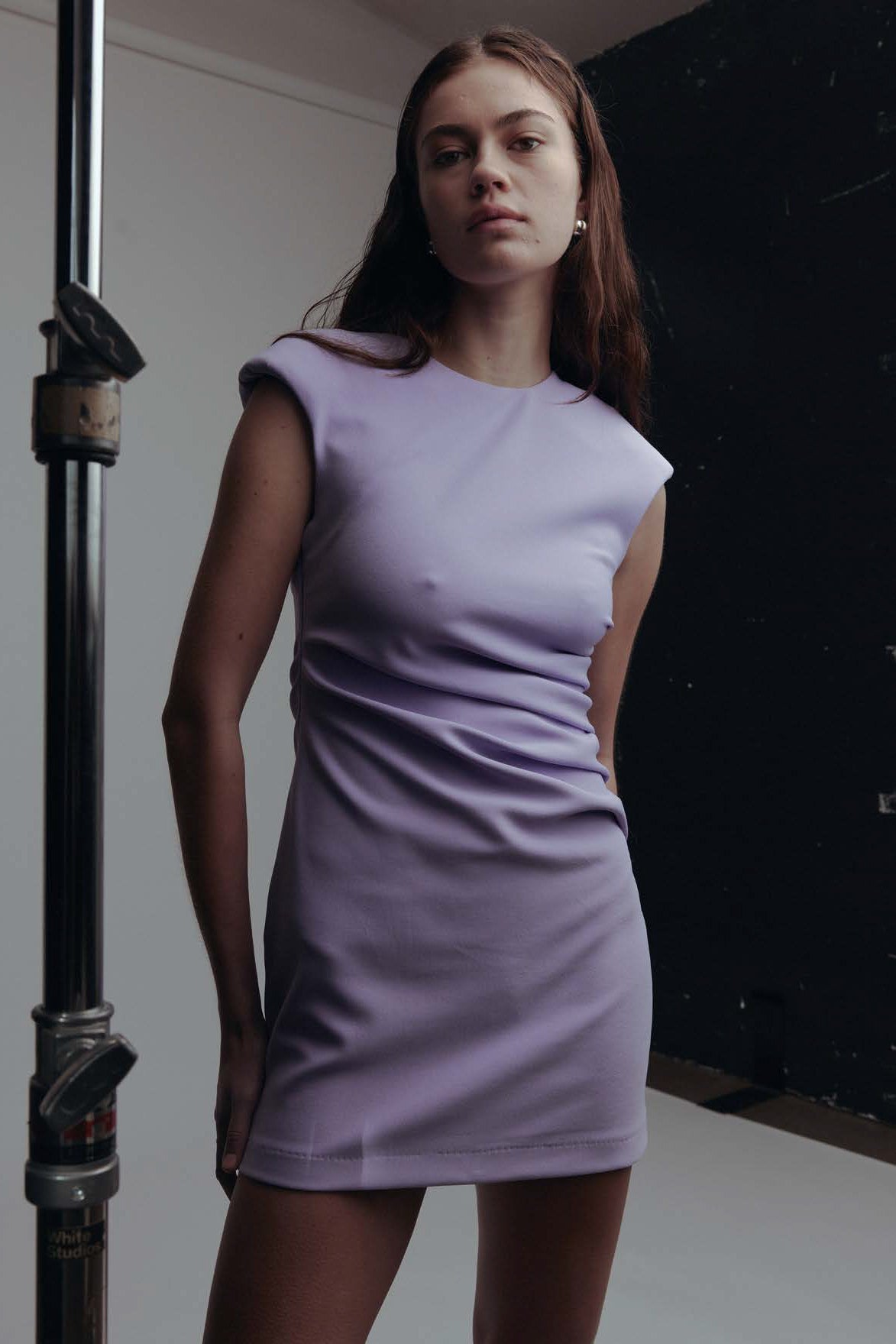 Wynn Hamlyn Ryder Mini Dress // Lavender