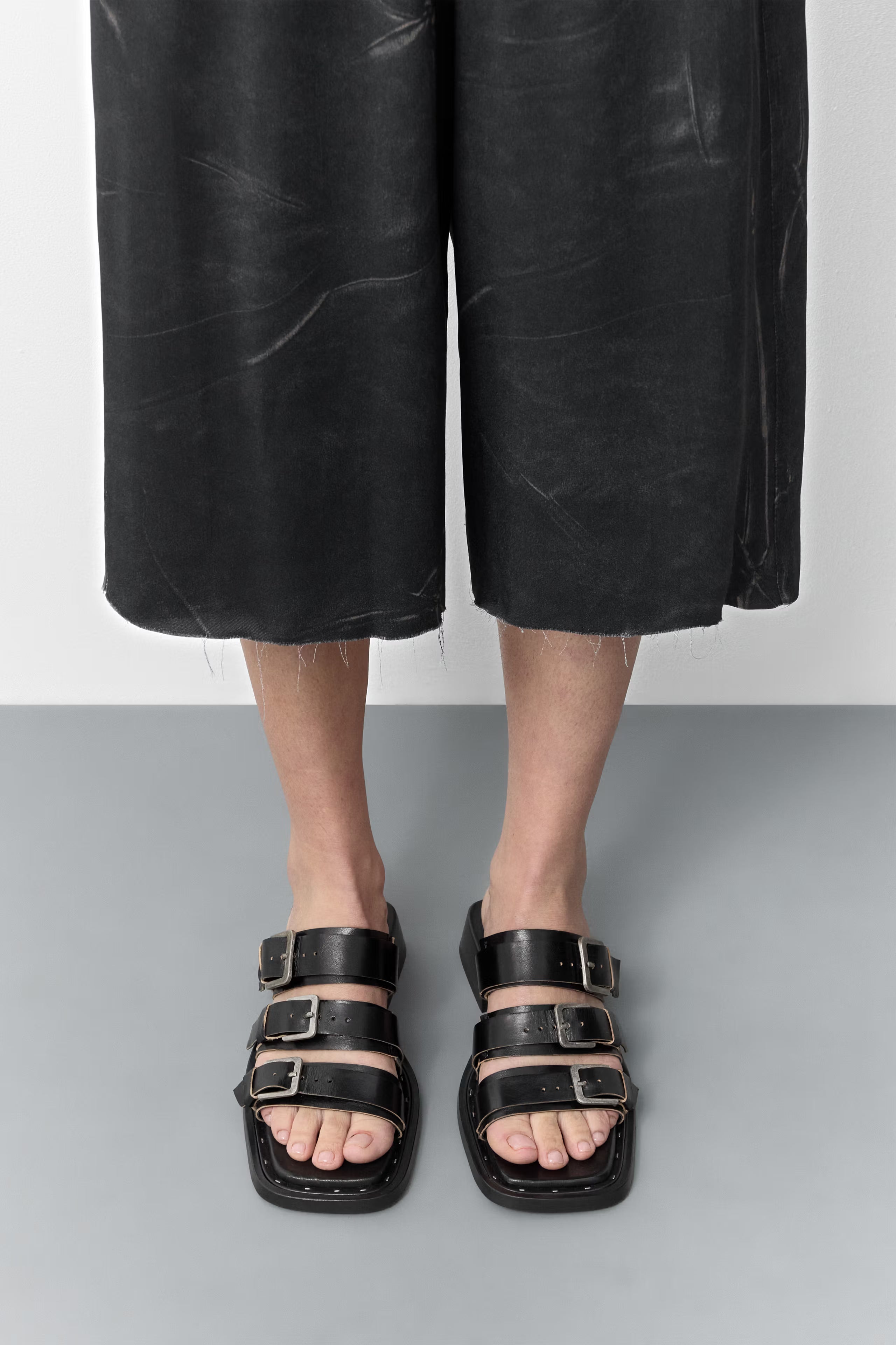 Miista Lordette Buckled Sandals // Black