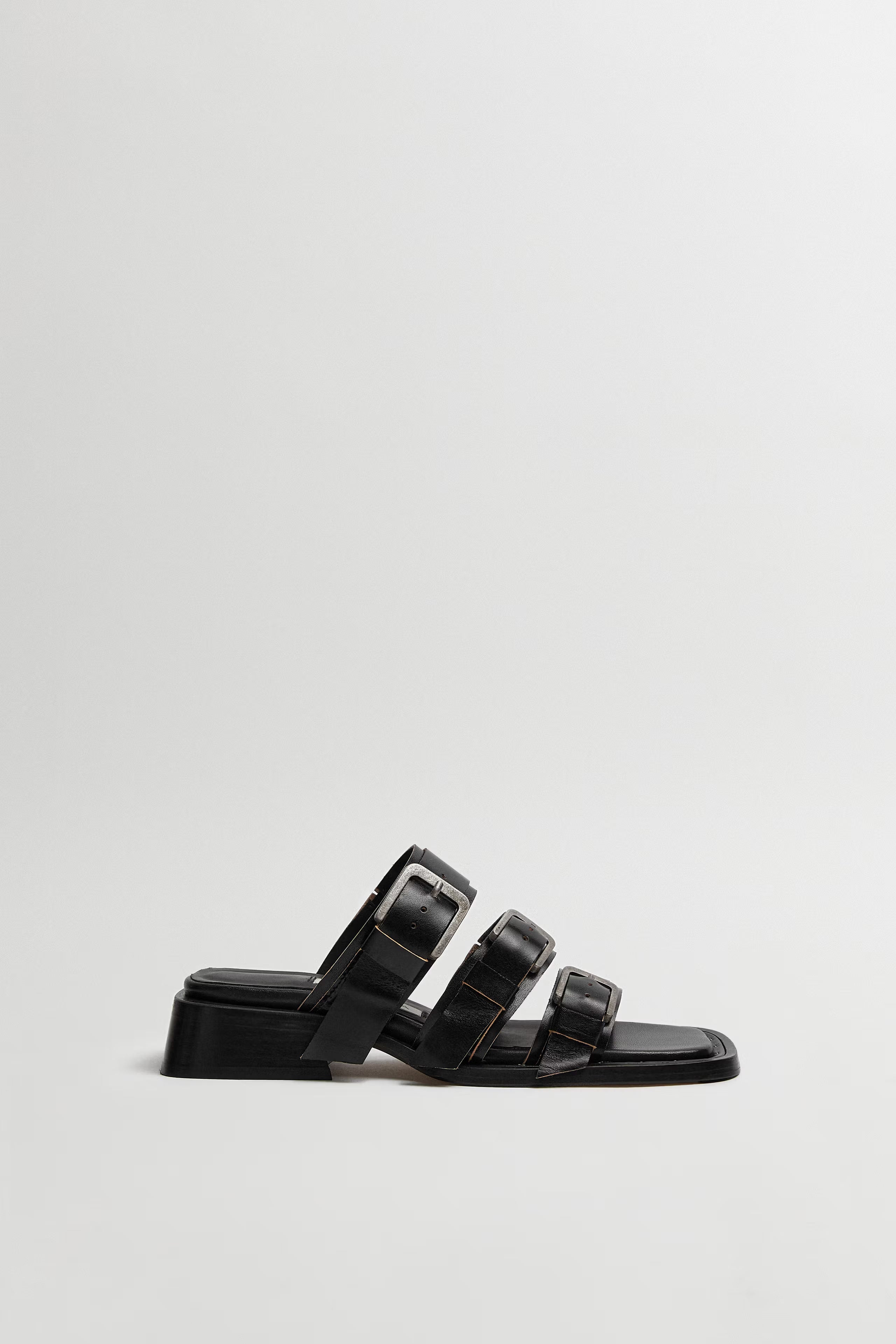 Miista Lordette Buckled Sandals // Black