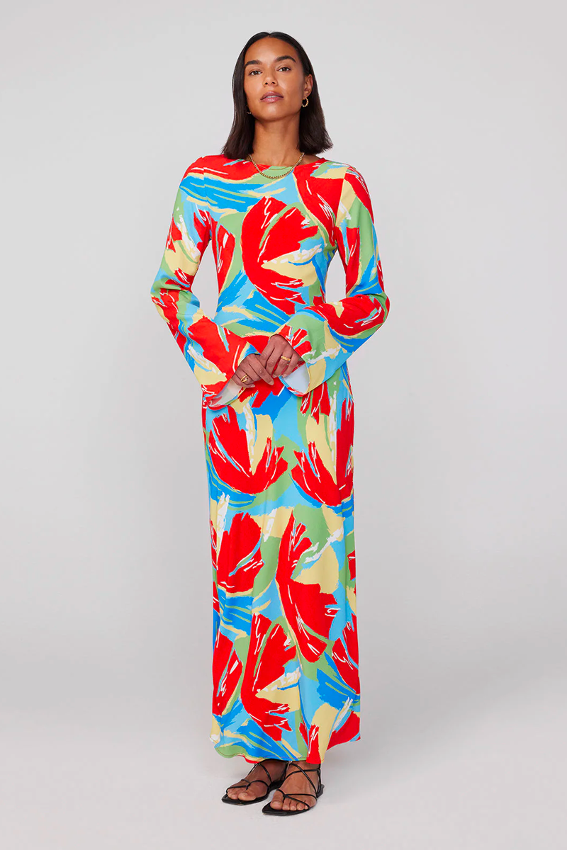 Kitri Keira Abstract Print Dress