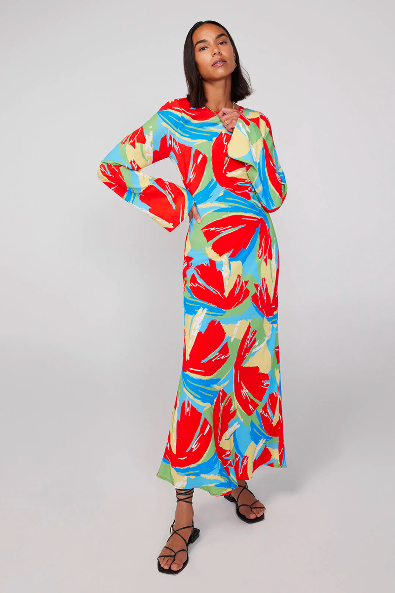 Kitri Keira Abstract Print Dress