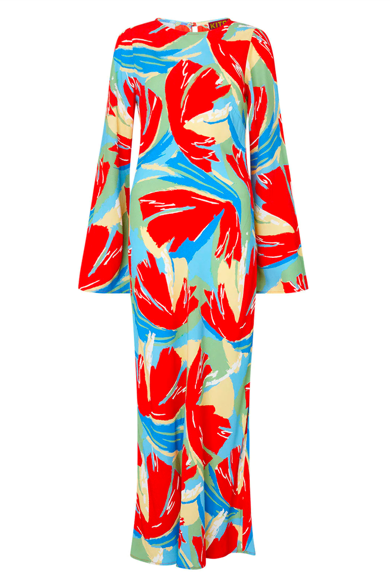 Kitri Keira Abstract Print Dress