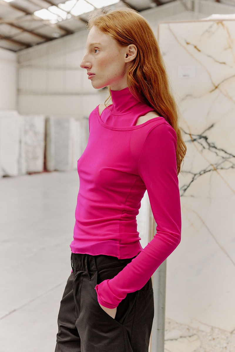 Muse Alva Layered Top // Bubblegum
