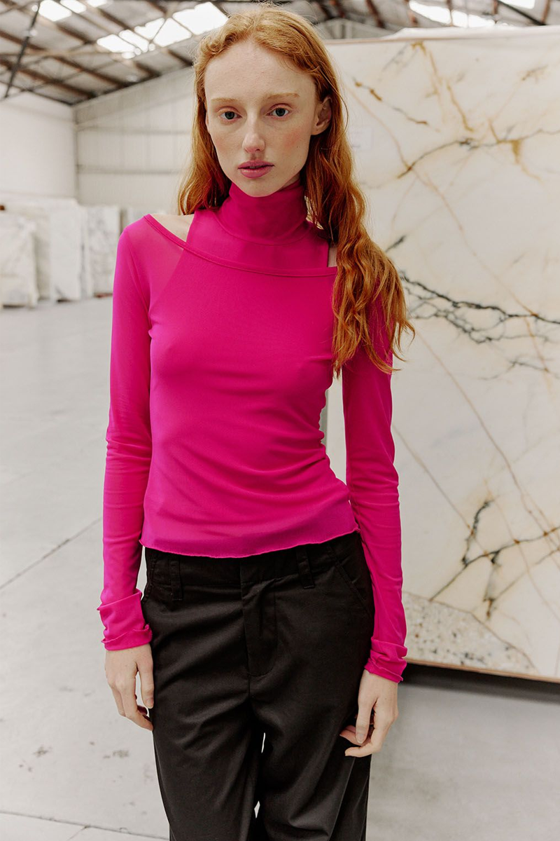 Muse Alva Layered Top // Bubblegum